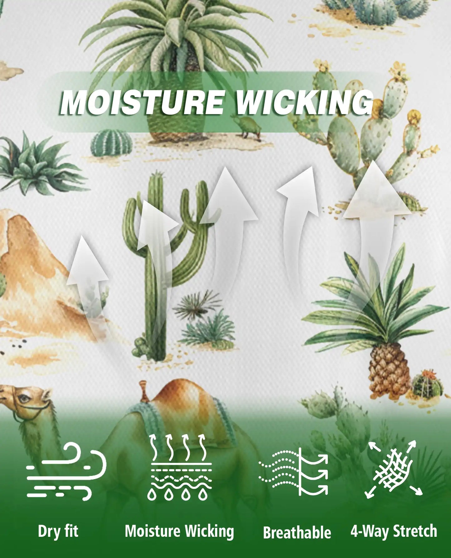 Camel Desert 3D Polo Shirt for Men – Cactus Western Summer Style | Azhobbyshop