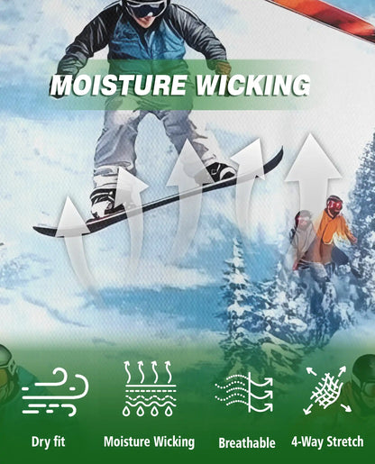 Snowboarding 3D Polo Shirt for Men – Winter Sport Mountain Style | Azhobbyshop