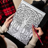 Stained Glass Plants Spiral Bound Coloring Book, Capture the Essence of Translucent Beauty with 30 Striking Coloring Pages for Coloring Aficionados to Bring Out the Luminosity, Detail, and Serene Atmosphere of Stained Glass Plant Art