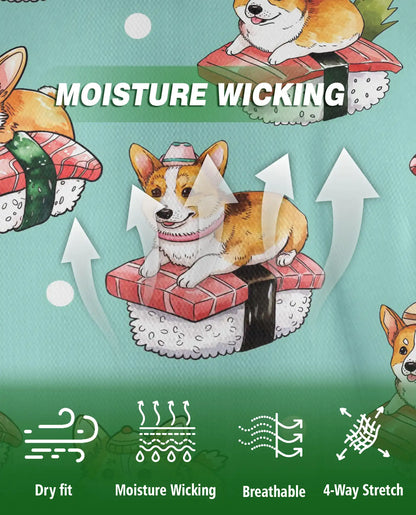 Cute Sushi Corgi Polo Shirt | Azhobbyshop
