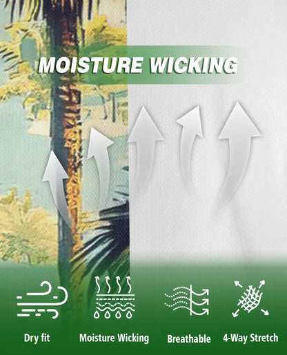Tropical Hawaiian Palm Tree Polo Shirt | Azhobbyshop