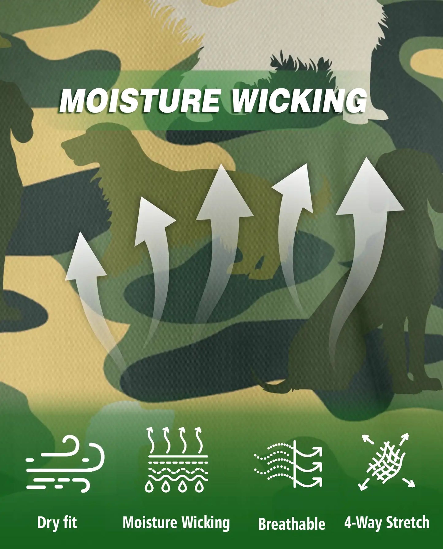 English Setter Dog Polo Shirt- Camouflage Hunting Dog Print Shirt | Azhobbyshop