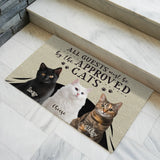 Personalized Cat Photo Doormat – Custom Pet Names Welcome Mat