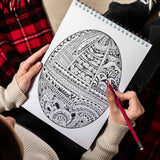 Mandala Easter Egg Spiral Bound Coloring Book, Capture the Essence of Easter with 30 Mandala Easter Egg Coloring Pages, Portraying Intricate Patterns Symbolizing Rebirth