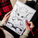 Goblin Spiral Bound Coloring Book, Dive into 30 Whimsical Goblin Coloring Pages for Fantasy Enthusiasts.