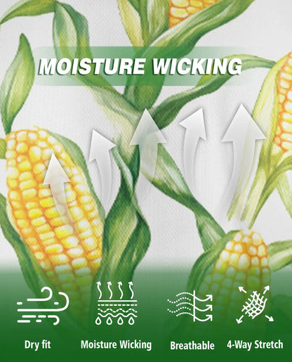 Corn Print Polo Shirt – Fresh Farm Sweet Corn Pattern | Azhobbyshop