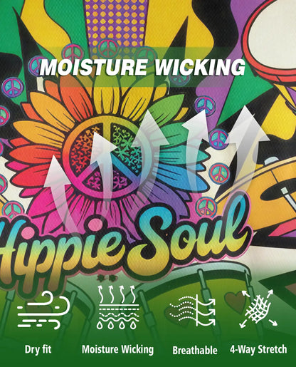 Love Drums Polo Shirt- Hippie Soul Music Festival Style | Azhobbyshop