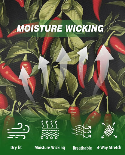Spicy Chili Pepper 3D Polo Shirt for Men – Bold Food Lover Gift | Azhobbyshop
