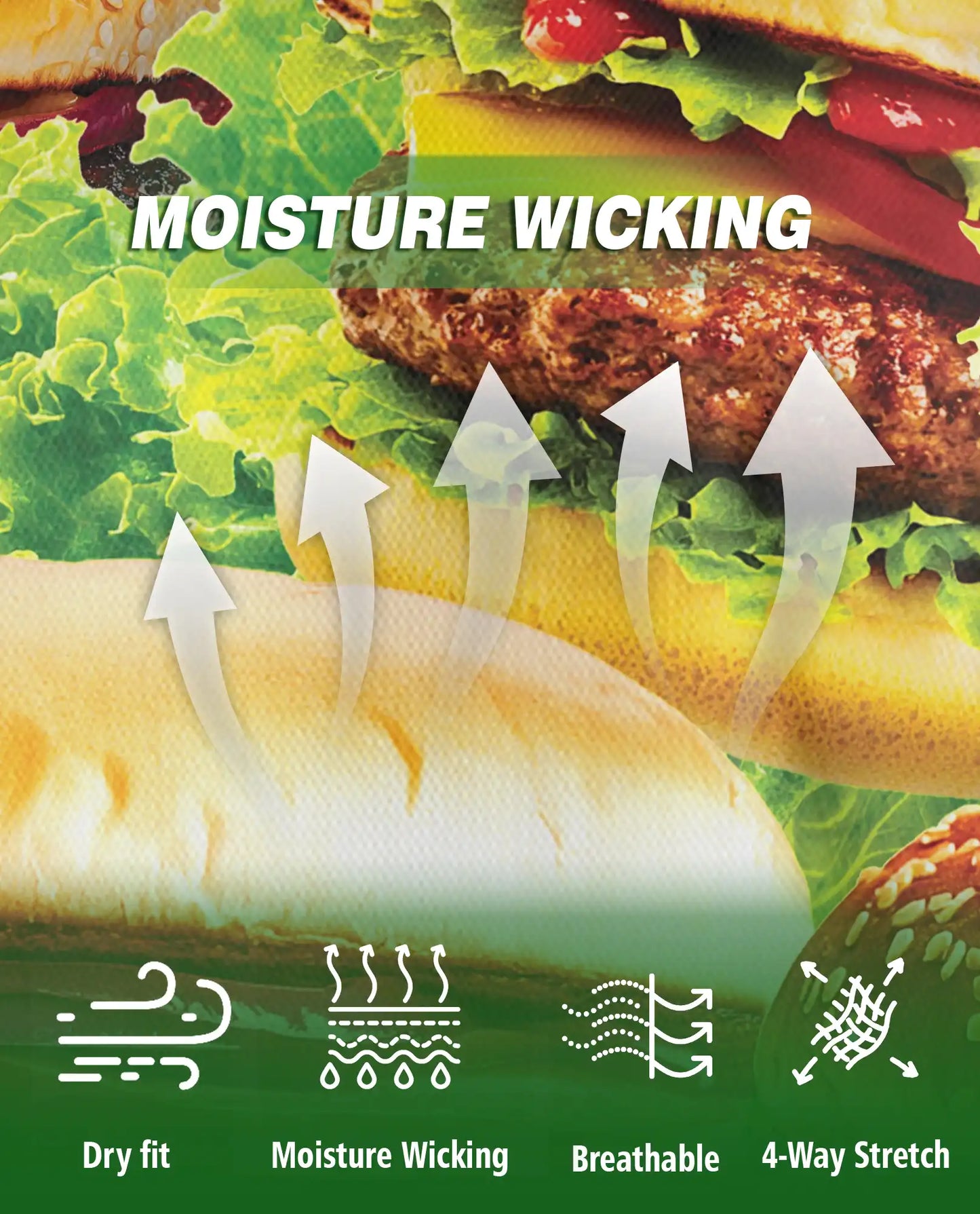 Burger 3D Polo Shirt for Men – Funny Fast Food Style | Azhobbyshop