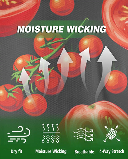 Tomato Polo Shirt -Funny Food Print Fresh Veggie Shirt | Azhobbyshop