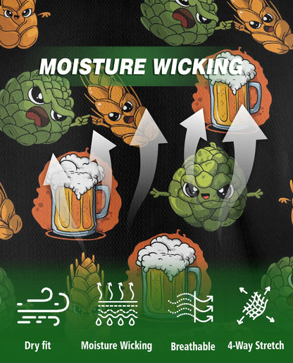Funny Beer Hop 3D Polo Shirt for Men – Craft Beer Lover Gift | Azhobbyshop