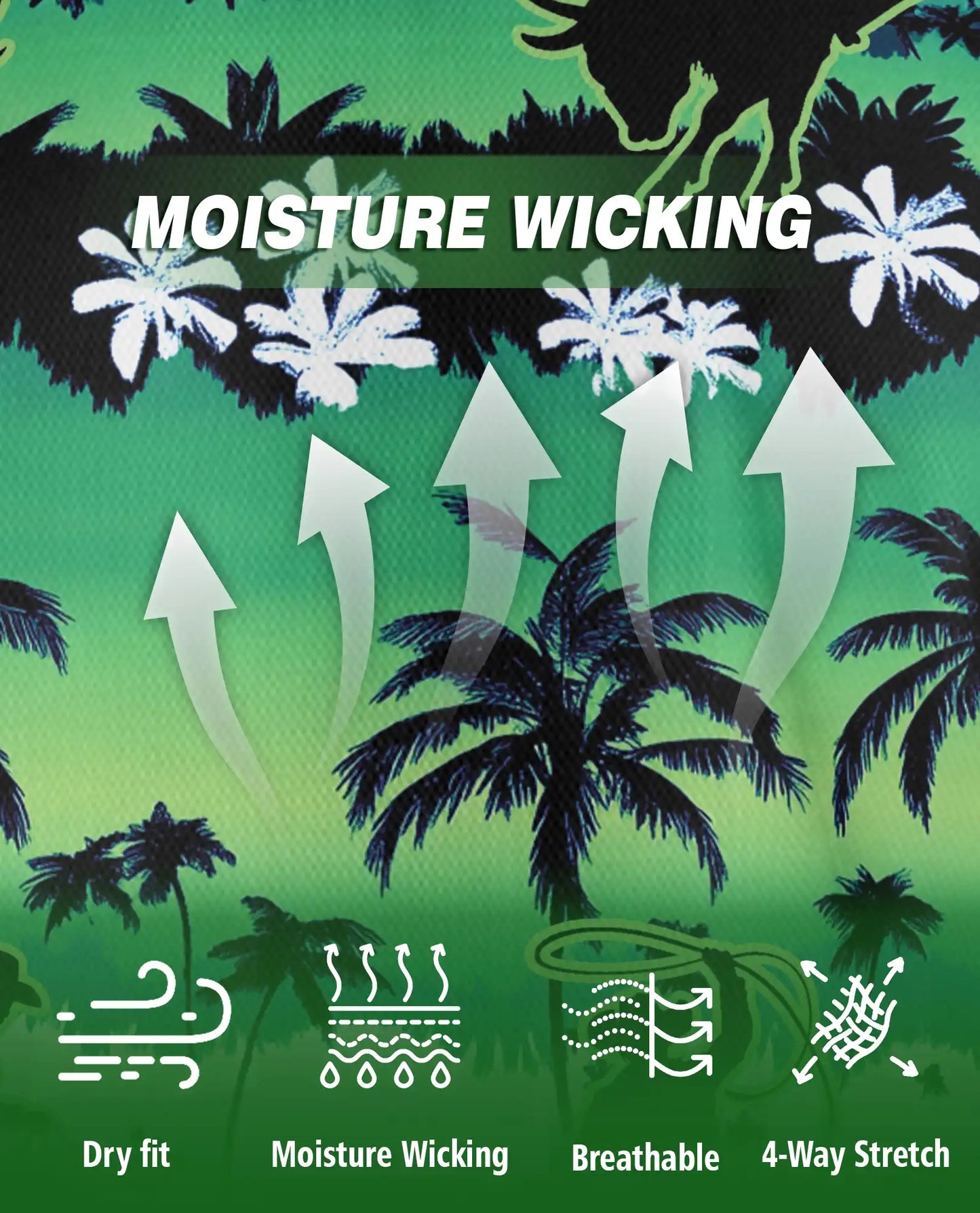 Cowboy Tropical Polo Shirt – Rodeo Palm Tree Western Print | Azhobbyshop