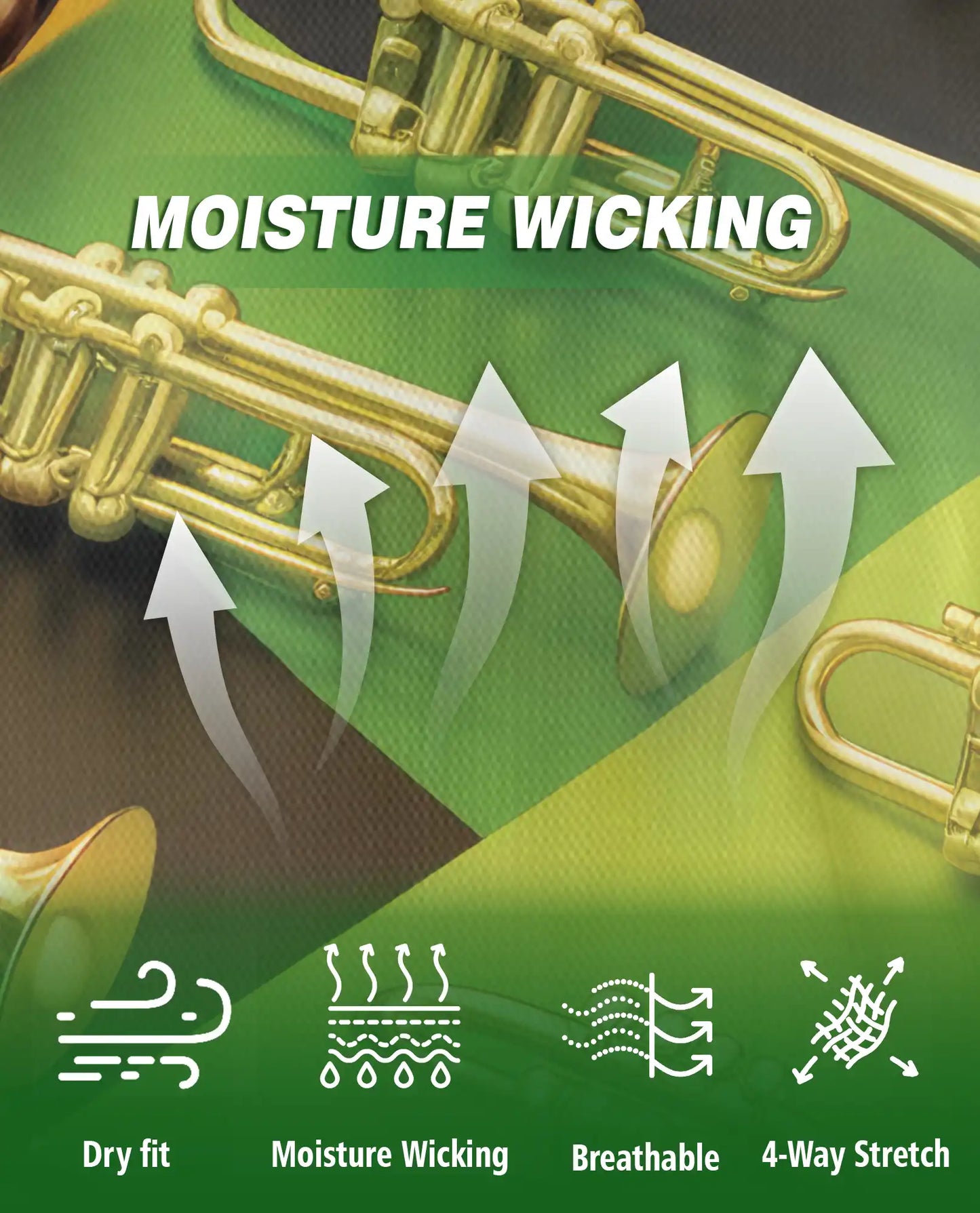 Trombone Pattern Musician Polo Shirt | Azhobbyshop