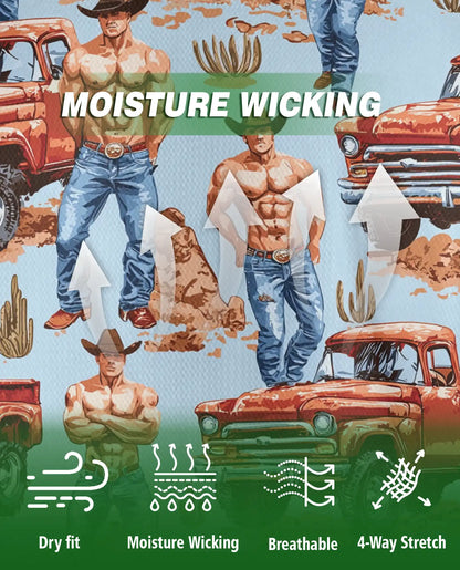 Sexy Cowboy Vintage Truck Polo Shirt – Western Ranch Style Men’s Shirt | Azhobbyshop