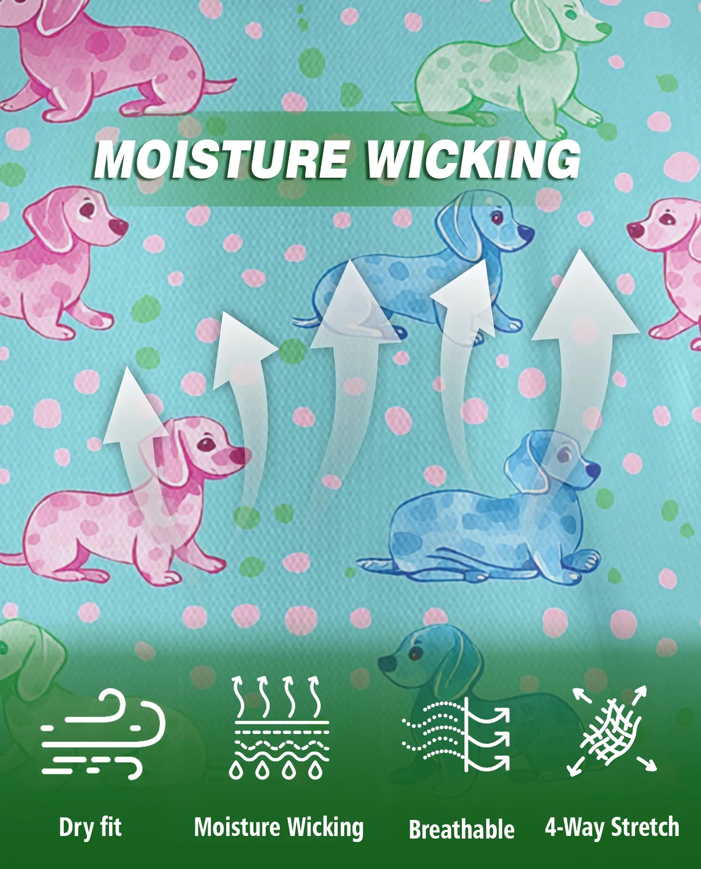 Dachshund Dog Pattern Polo Shirt for Dog Lovers | Azhobbyshop