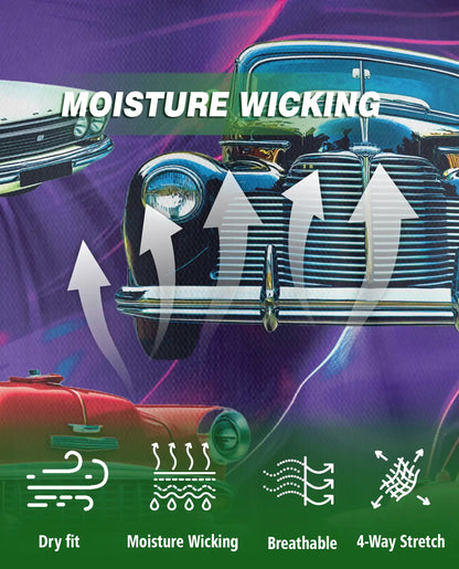 Vintage Cars 3D Polo Shirt for Men – Retro Classic Auto Style | Azhobbyshop