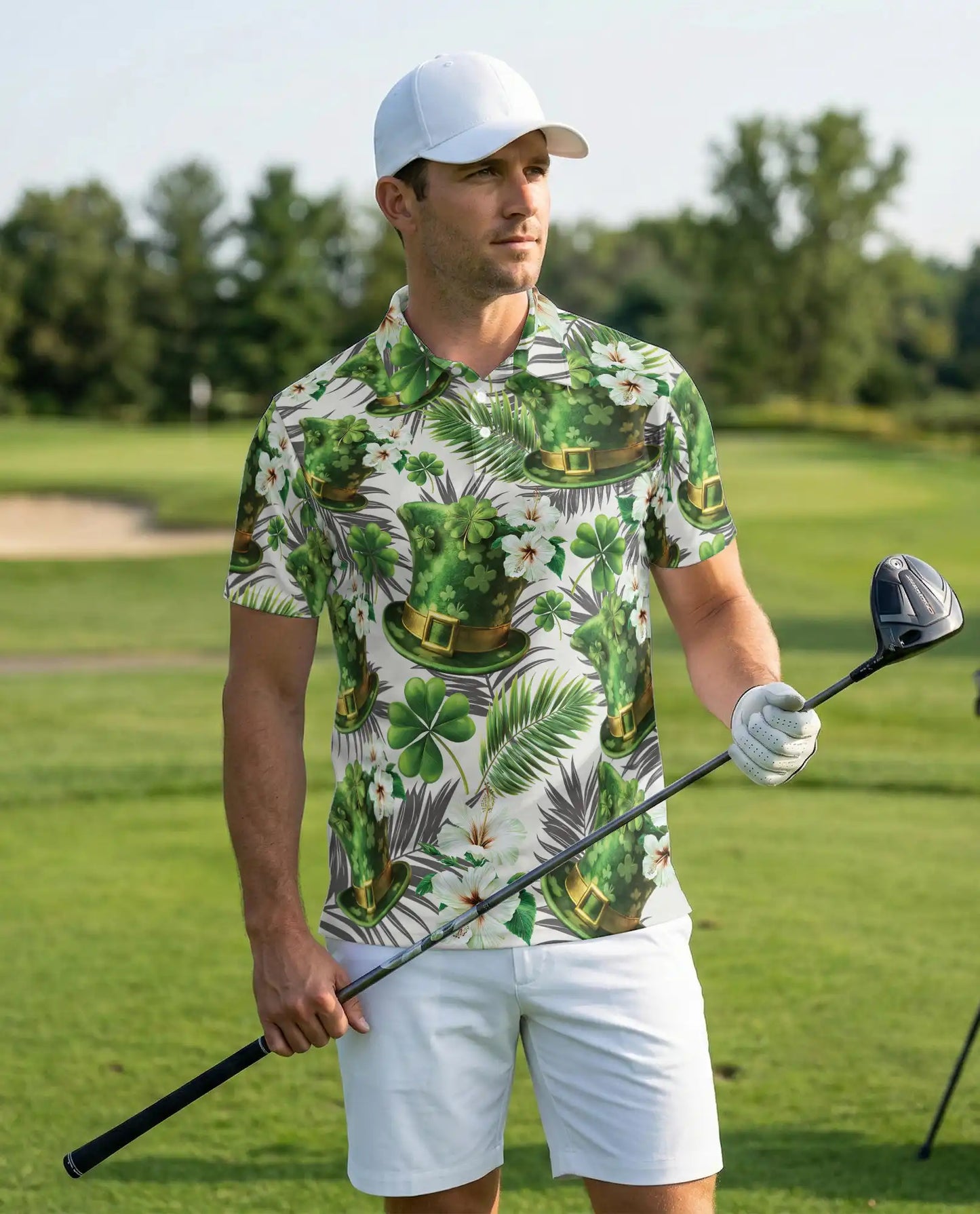 Ireland Green Hat Polo Shirt – Shamrock Clover St. Patrick’s Style | Azhobbyshop