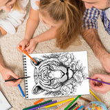 Tattoo Spiral Bound Coloring Book, Intricate Tattoo Designs for an Edgy and Artistic Experience, Great for Fans of Tattoo Art and Creative Challenges