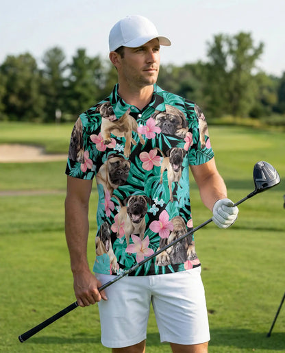 Bullmastiff Hawaiian Polo Shirt – Tropical Dog Lover Shirt | Azhobbyshop