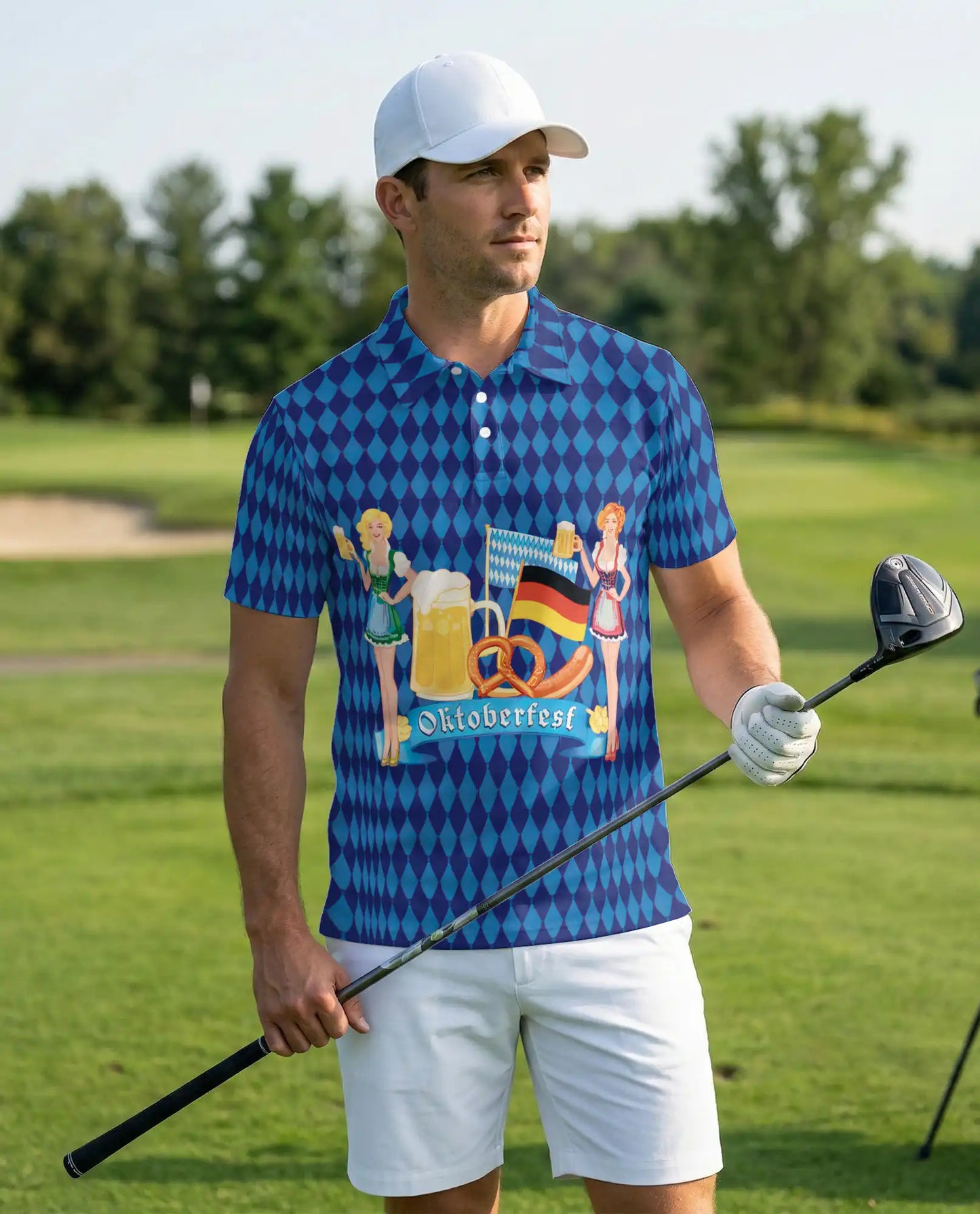 Oktoberfest Beer Polo Shirt – German Festival Lederhosen Style | Azhobbyshop