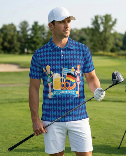 Oktoberfest Beer Polo Shirt – German Festival Lederhosen Style | Azhobbyshop