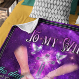 Personalized Wife Blanket From Husband – Christian Galaxy Throw