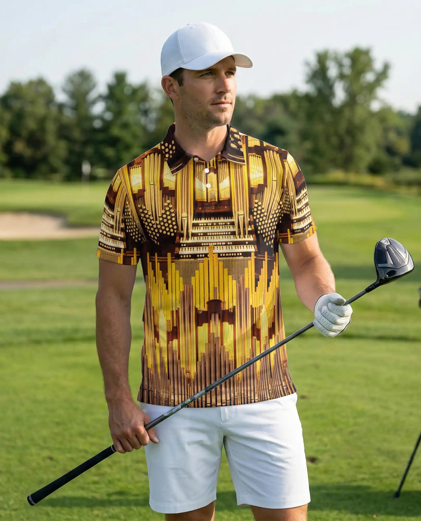 Pipe Organ Hawaiian Polo Shirt – Church Organ Music Instrument Shirt | Azhobbyshop