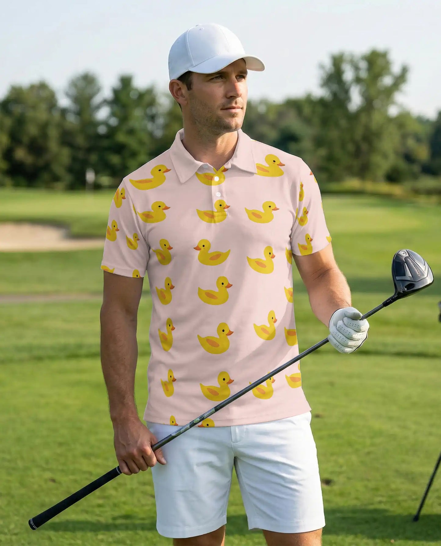 Rubber Duck 3D Polo Shirt for Men – Cute Funny Duck Pattern Style | Azhobbyshop