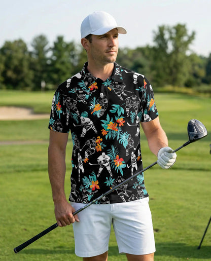 Hockey Player Polo Shirt – Tropical Sports Style | Azhobbyshop