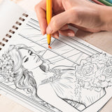 Bride Spiral Bound Coloring Book, Discover the Grace and Glamour of Brides with 30 Captivating Coloring Pages that Showcase the Splendor of Bridal Fashion and Celebrations