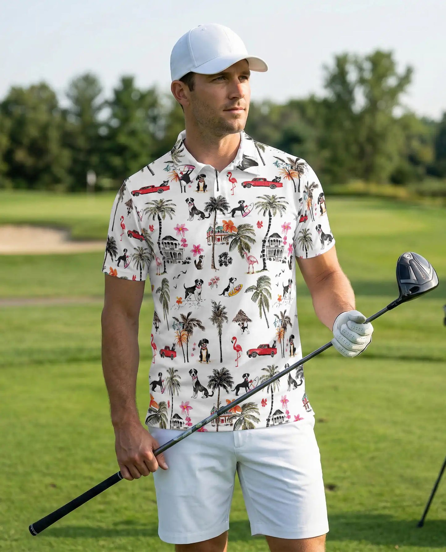 Rat Terrier Polo Shirt – Tropical Dog Beach Style | Azhobbyshop