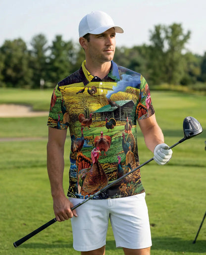 Wild Turkey Spring Nature Polo Shirt | Azhobbyshop