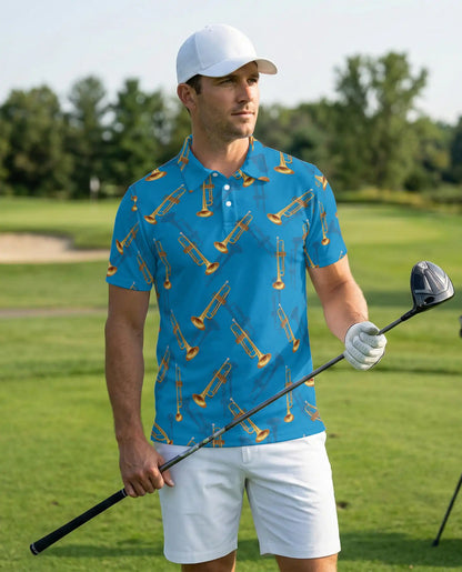 Trombone Polo Shirt – Musician Jazz Band Style | Azhobbyshop