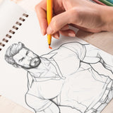 Handsome Men In 30s Spiral Bound Coloring Book, Discover 30 Serene Coloring Pages, Inviting You to Color Handsome Men in their Prime, Exuding Confidence and Sophistication