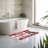 Personalized Dog Warning Doormat – Custom Pet Photo & Name Mat