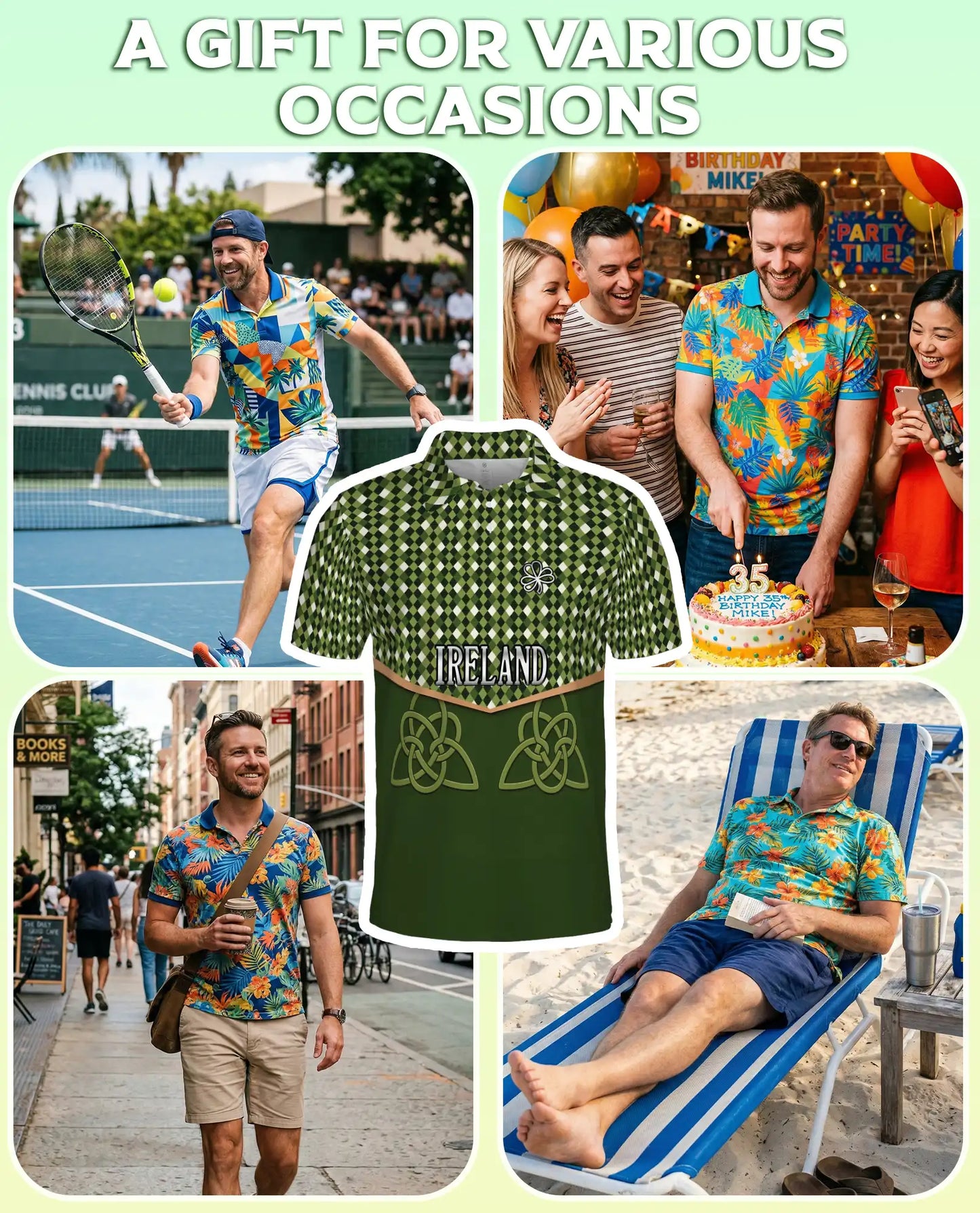 Ireland Polo Shirt – Celtic Knot Irish Pride Style | Azhobbyshop