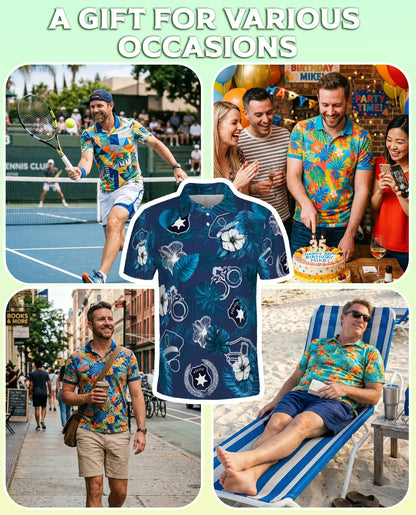 Police Polo Shirt – Tropical Law Enforcement Hawaiian Style | Azhobbyshop