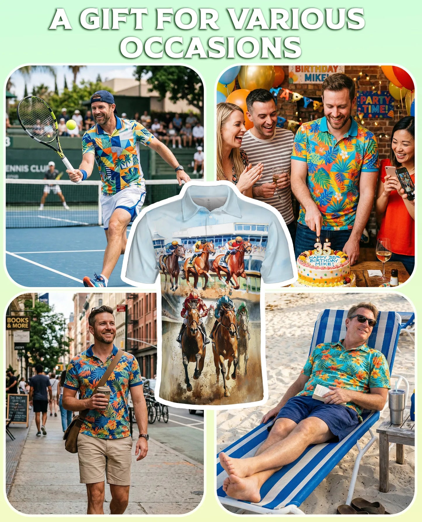 Limited Edition Horse Racing Polo Shirt | Azhobbyshop