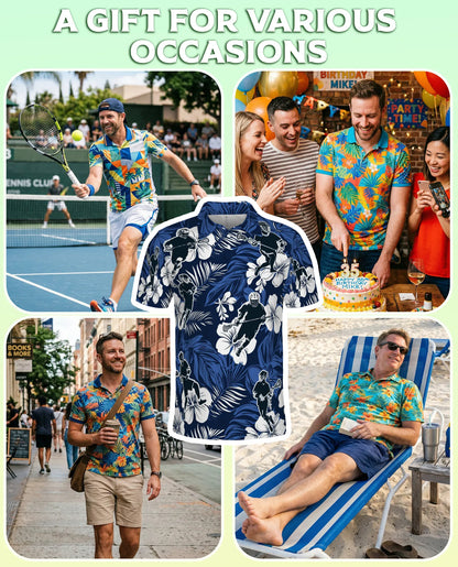 Lacrosse Hawaiian 3D Polo Shirt for Men – Tropical Sports Aloha Style | Azhobbyshop