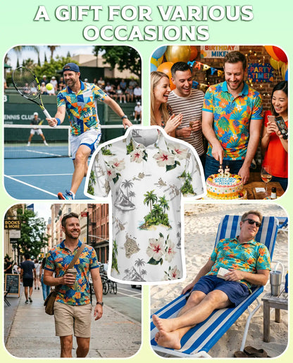 Hawaii Map Hawaiian Polo Shirt – Hibiscus Tropical Island Shirt | Azhobbyshop