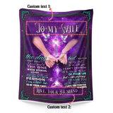 Personalized Wife Blanket From Husband – Christian Galaxy Throw