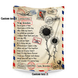 Personalized Grandson Blanket From Grandpa – Sunflower Airmail Gift