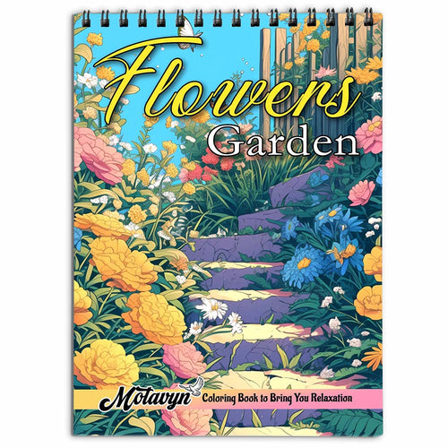 MOTAVYN Flowers Garden Coloring Book for Adults