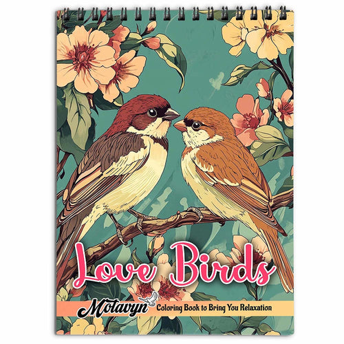 MOTAVYN Love Birds Coloring Book for Adults