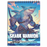 MOTAVYN Shark Warrior Coloring Book for Adults