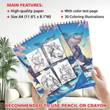 MOTAVYN Shark Warrior Coloring Sheets for Adults