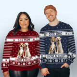 Merry Woofmas Photo - Personalized Custom Photo Ugly Sweatshirt - Christmas Gift For Pet Lovers, Pet Lovers