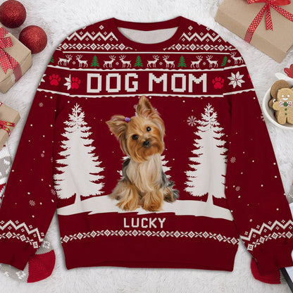 Dog Winter Photo - Personalized Custom Photo Ugly Sweatshirt - Christmas Gift For Pet Lovers, Pet Lovers