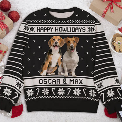 Merry Woofmas Photo - Personalized Custom Photo Ugly Sweatshirt - Christmas Gift For Pet Lovers, Pet Lovers