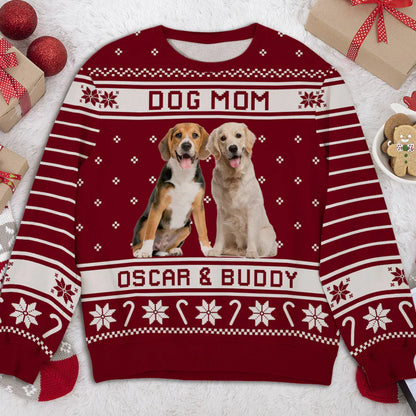 Merry Woofmas Photo - Personalized Custom Photo Ugly Sweatshirt - Christmas Gift For Pet Lovers, Pet Lovers